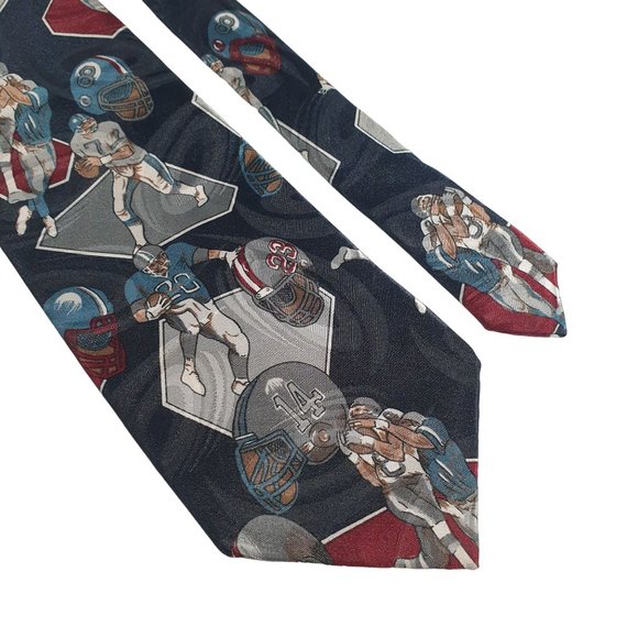 Gitano Mens Necktie Sports Football Team Designer Accessory Work Casual Dad Gift - Picture 2 of 5